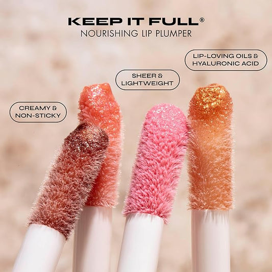 Milani Stay Put Longwear Liquid Lipstick Unhinged + Understatement Lipliner Pencil - Highly Pigmented Retractable Soft Lip Liner Pencil + Keep It Full Nourishing Lip Plumper - Moonlight