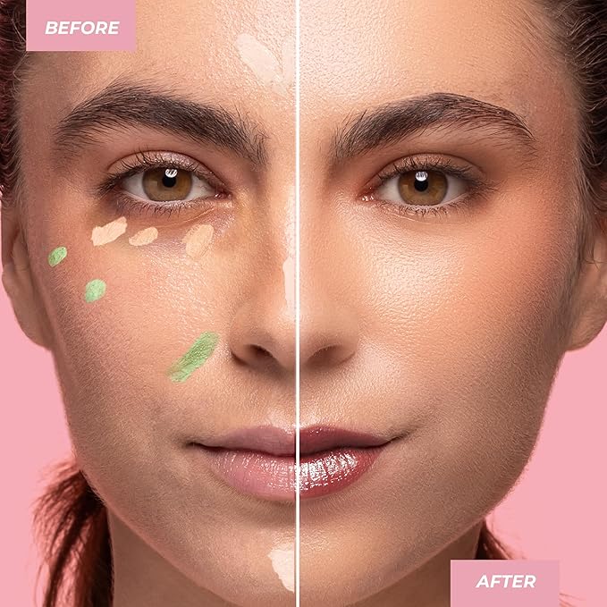 MCoBeauty 4-IN-1 Colour Corrector, Pink, Brighten, Hydrate, Conceal & Correct, Vegan, Cruelty Free Cosmetics