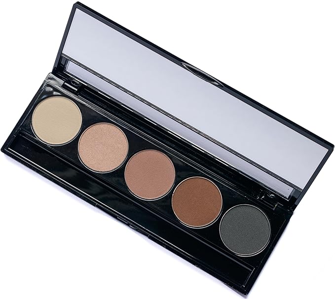 Matte Warm Tone Neutral & Shimmer Highlight Vegan Eyeshadow Palette; Talc, Paraben & Cruelty Free