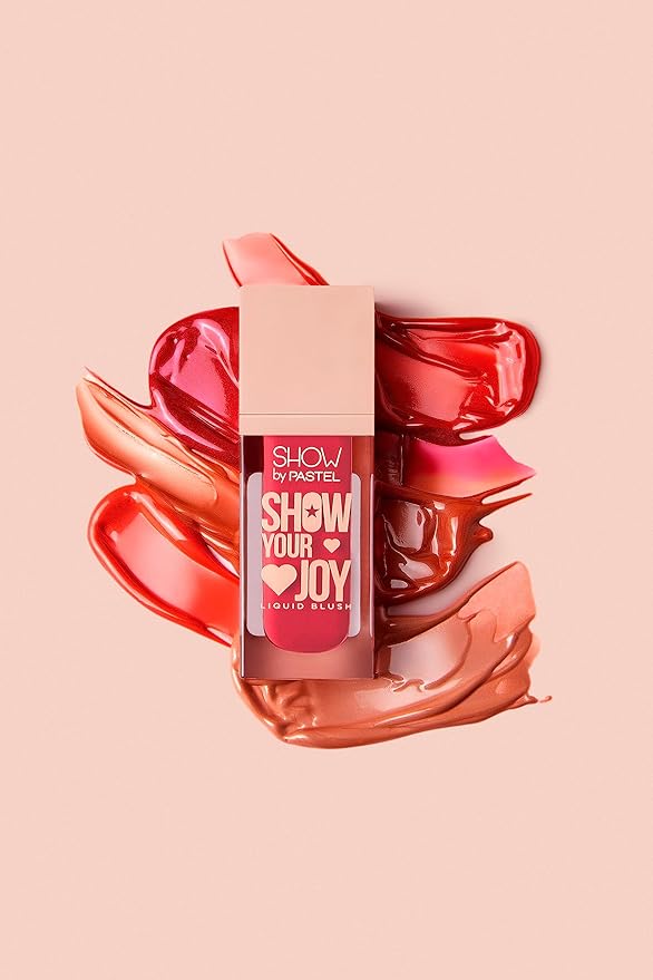 Show Your Joy Liquid Blush 56 | Orange | Dewy Finish | Natural Looking | Clean Beauty | Moisturize The Skin Up to 24 Hours | Cruelty-Free | Natural and Fresh Looking | 0.141 fl.oz.
