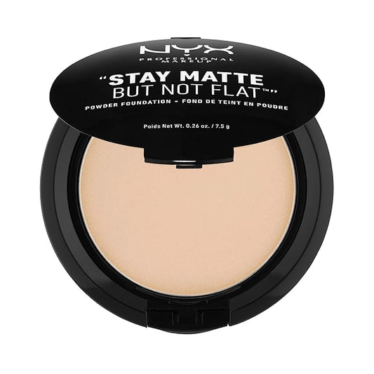 NYX PROFESSIONAL MAKEUP Stay Matte But Not Flat Powder Foundation, Natural