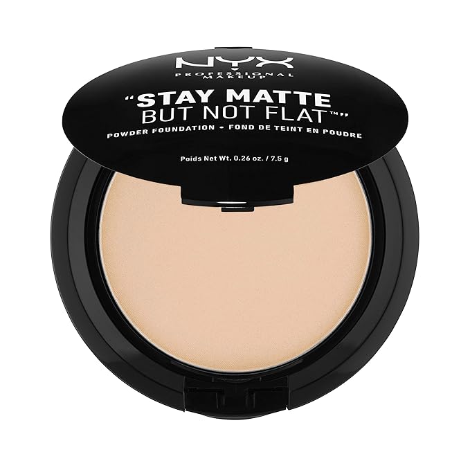 NYX PROFESSIONAL MAKEUP Stay Matte But Not Flat Powder Foundation, Natural