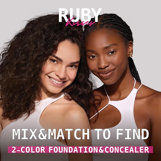 Ruby Kisses 3D Face Creator Cream Foundation & Concealer, 12 Hours Long Lasting, Medium to Full Coverage, Non-Greasy, Ideal for Makeup & Contour Palette (Level 10)