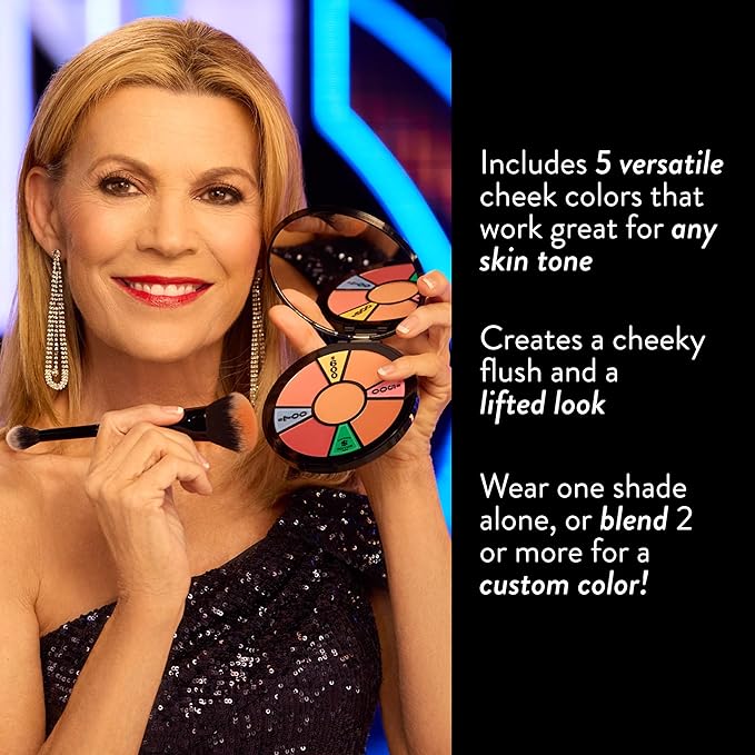 LAURA GELLER NEW YORK x Wheel of Fortune Limited Edition Collab The Wheel Blush Palette 5 pc Multi-Finish Blushes