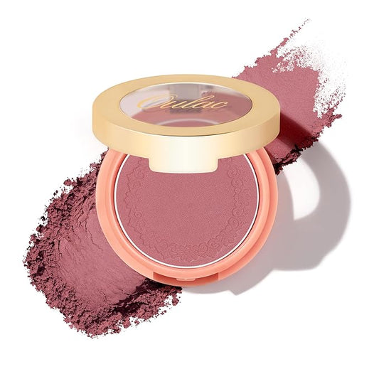 OULAC Mauve Matte Blush - Cool Tone, Buildable & Lightweight, Cruelty-Free & Vegan, 4.8g x 11 Shades