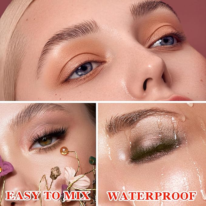 10 Colors Makeup Naked Eyeshadow Palette,Nude Matte Shimmer Eyeshadow Palette,Natural Glitter Pigment Eye Shadow Pallete Set Long Lasting & Waterproof Smokey Eye Professional Beauty Makeup Kit #6