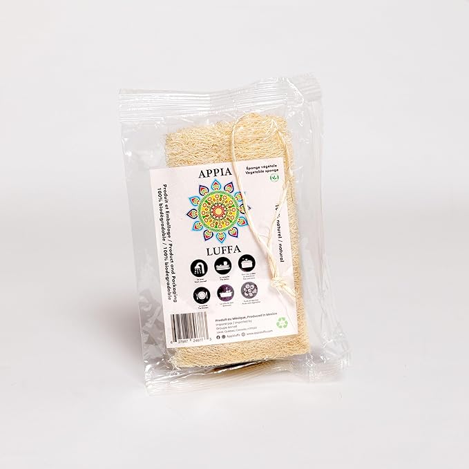 Medium Mexican Loofah Vegetable Sponge (13cm) | Loofah Bath Sponges | All Purpose Vegetable Sponge | Eco Friendly 100% Natural & Biodegradable | Daily Skin Cleansing Care for Women and Men