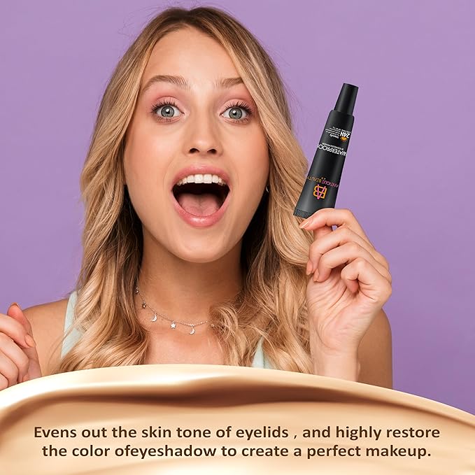 Eyeshadow Primer, 24- Hour Long Lasting, Smudge Proof, Waterproof, Eye Base Make Up, Suitable For All Skin Tones / 1 Count, 15 g /