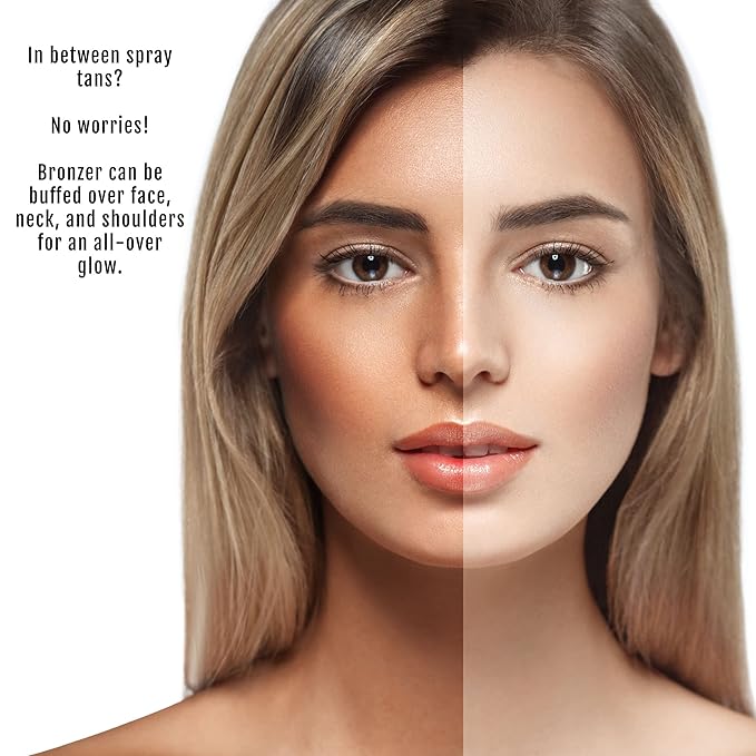 Organic Bronzer 100% Natural Matte Pressed Powder, Made in USA, Summer Glow