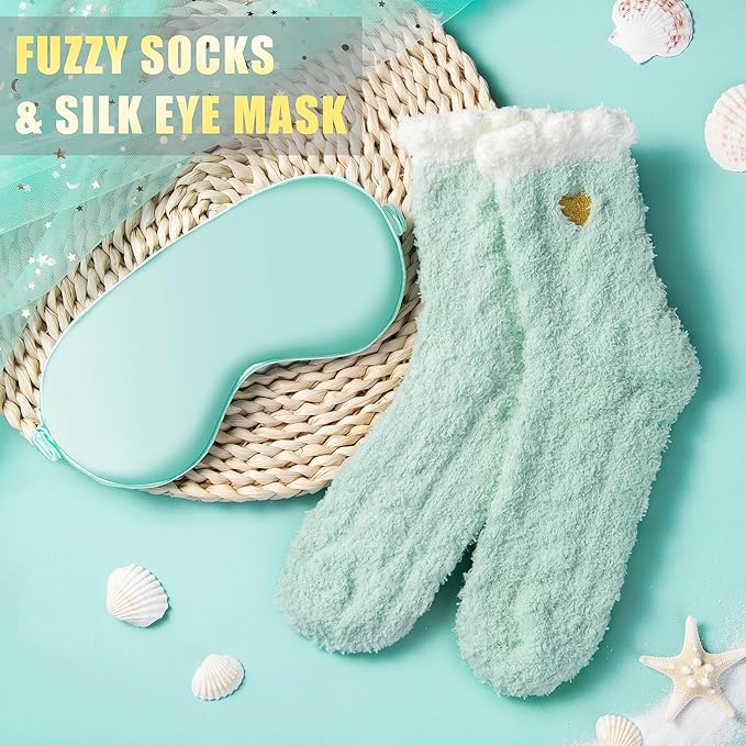 Christmas Birthday Gifts for Women, Self Care Get Well Soon Gift Baskets for Mom Her Sister Wife Girlfriend, Ocean Relaxing Spa Care Package w/Blanket 40 OZ Tumbler - Valentines Mothers Day