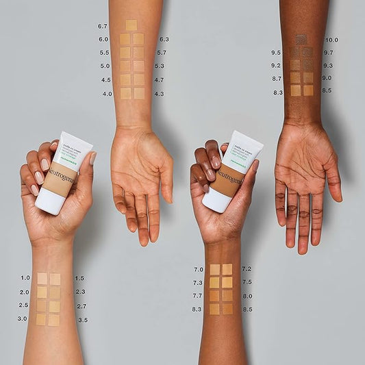 Neutrogena Clear Coverage Flawless Matte CC Cream, Full-Coverage Color Correcting Cream Face Makeup with Niacinamide (b3), Hypoallergenic, Oil Free & Fragrance Free, Truffle, 1 oz