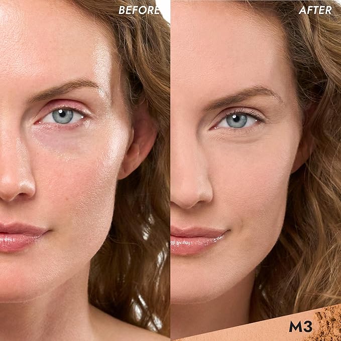 COVER FX Pressed Mineral Foundation - Shade M3 - Weightless Powder Foundation - Buildable Light to Full Coverage - Matte Finish - All Skin Types