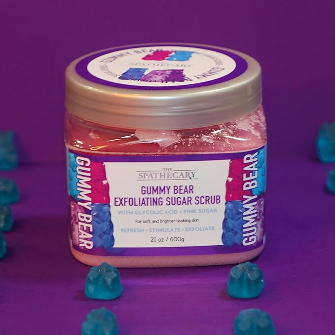 Body Scrub, Exfoliating-Nourishing-Refreshing-Smoothing Body Care 21 oz. (21 oz, Gummy Bear)