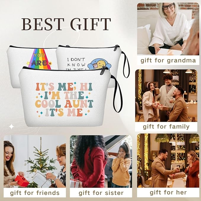 Aunt New Auntie Appreciation Birthday Gift Ideas from Niece Makeup Bag Its Me Hi Im the Aunt Its Me