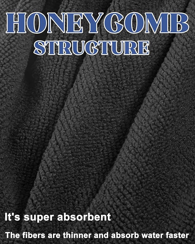 Auban Shower Cap, Terry Lined Shower Caps, 3 Layer Large Shower Cap, Terry Cloth Reusable Shower Caps for Long Thick Hair, Waterproof Hair Cap