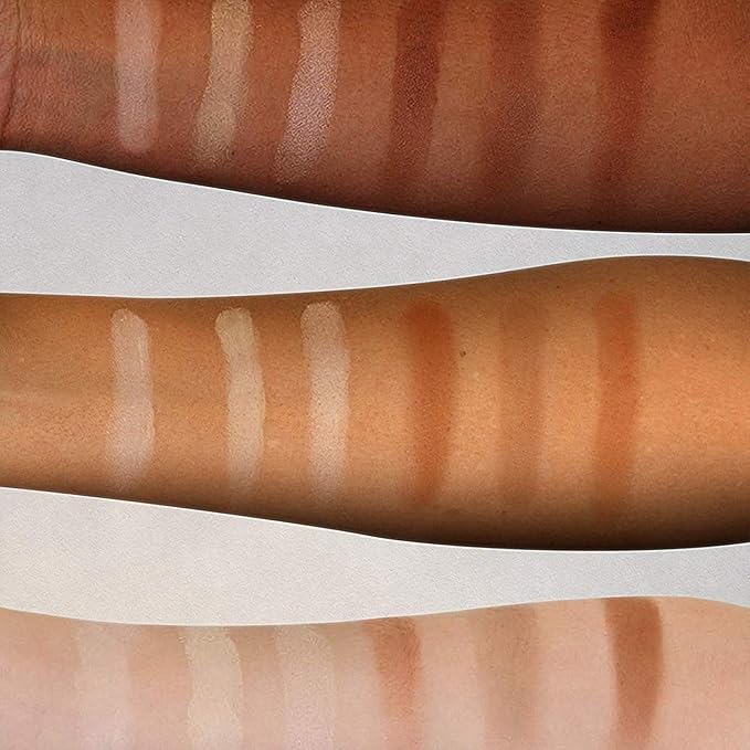 Elizabeth Mott Bronzer Contour Palette with Highlighting Powder – 6 Blendable Shades for Natural Glow – Long-Lasting, Lightweight, Cruelty-Free & Paraben-Free Makeup Contouring Kit for All Skin Tones