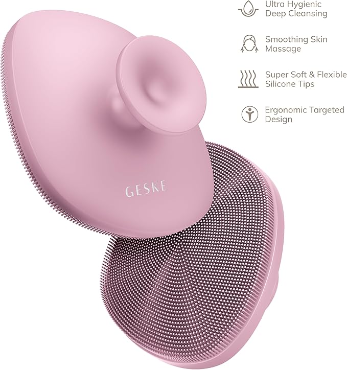 Body Brush | 4 in 1 | Cleansing Brush for The Entire Body | Professional Deep Cleaning | Soft Silicone Bristles | Ergonomic Two-Finger Design | Cleanses & Massages