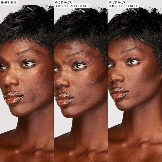 Freck Beauty FACE HACK Precision Sculpting Bronzer Stick – Creamy Buildable Formula, Natural Skin-Like Finish, Seamless Blend, Almond Tip Applicator, Vegan & Cruelty-Free | DEEP DARK (Cool Undertone)