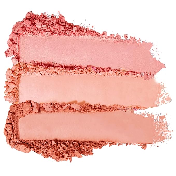 KimChi Chic Beauty Cheeky 3Some Blush Trio, Blush Makeup Palette with 3 Colors, Use Individually or Blend All Shades for Custom Look, 02 Apple Bottom Cheeks, 0.47 oz