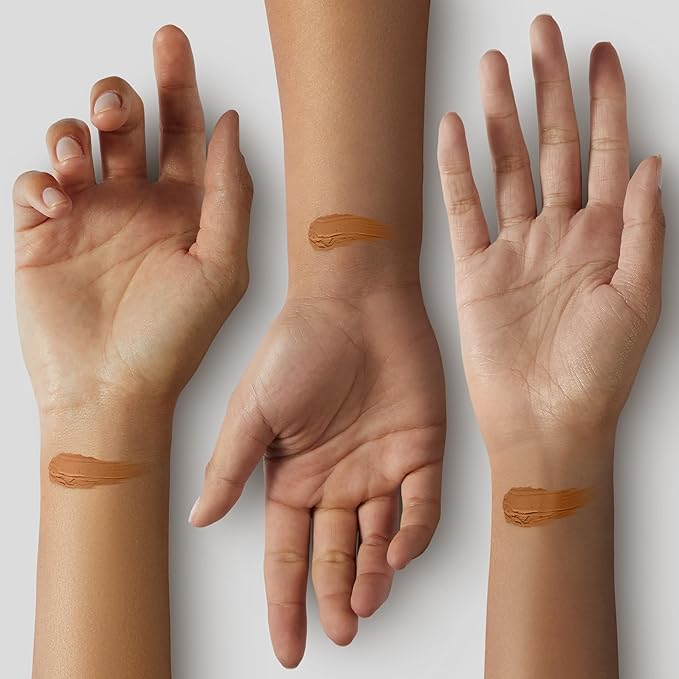 Almay Clear Complexion Acne Foundation Makeup with Salicylic Acid, Medium Coverage, Soft Matte Finish, Hypoallergenic, Cruelty- & Fragrance-Free, Dermatologist Tested, 800 Caramel, 1 fl oz