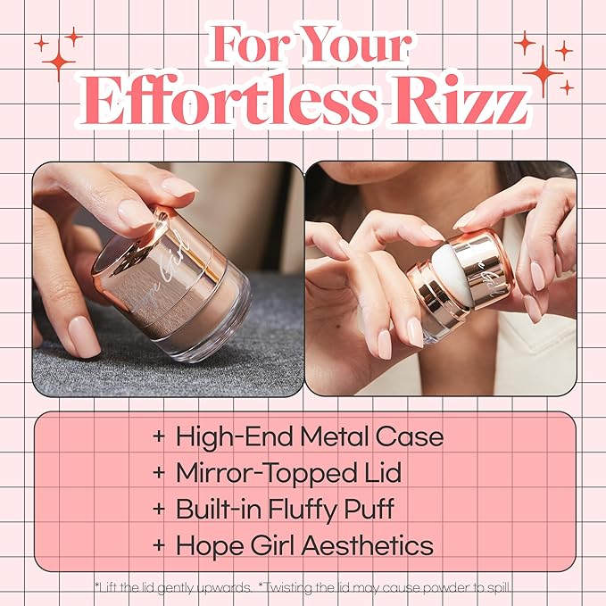 Hope Girl 3D Powder Blusher 0.17oz (Coral Stone)