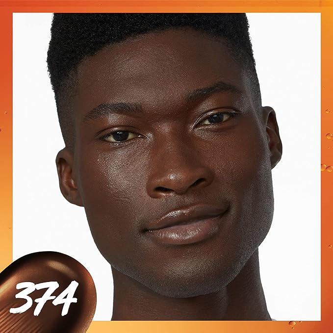 Maybelline Super Stay Up to 24HR Skin Tint, Radiant Light-to-Medium Coverage Foundation, Makeup Infused With Vitamin C, 374, 1 Count