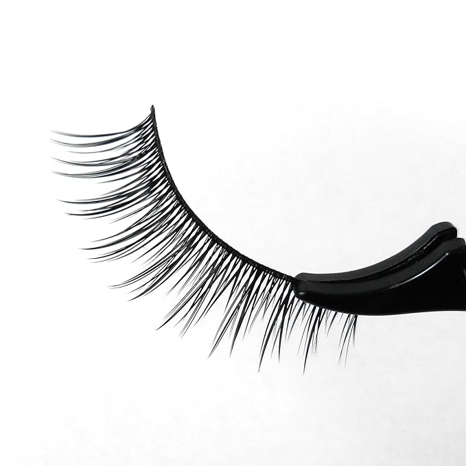 Missamé COY Deluxe Professional False Eyelashes Set Handmade with Premium Synthetic Fibers, Black, 1 Pair