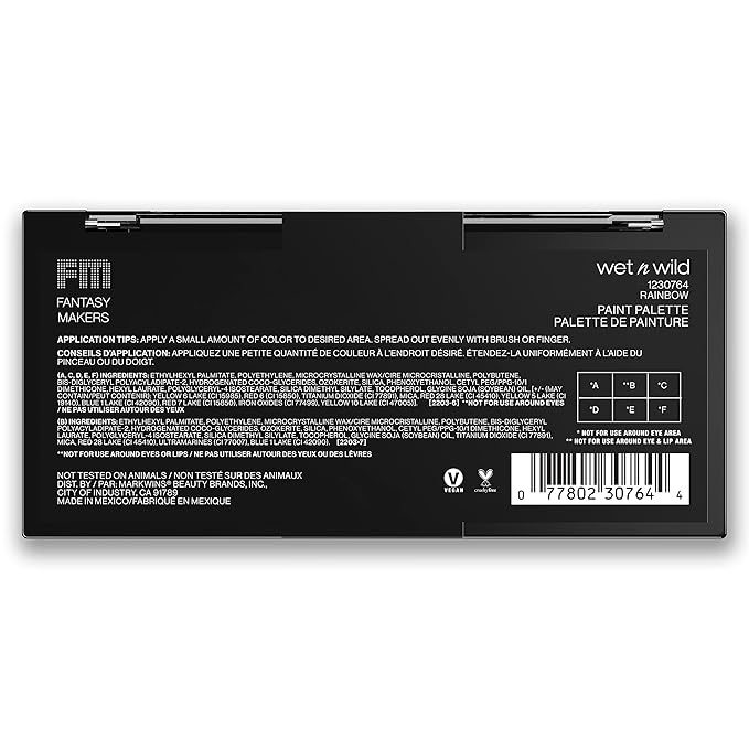 wet n wild Fantasy Makers Halloween Paint Palette Rainbow