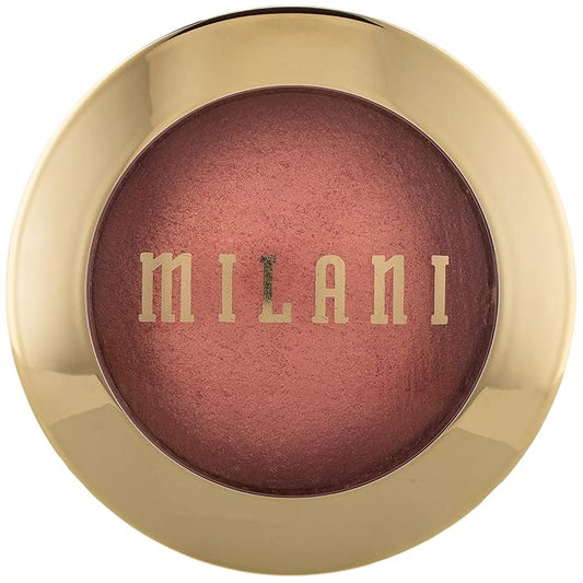 Milani Baked Blush, Powder Blush for Cheeks, Cruelty Free Makeup - Shape, Contour & Highlight Face for a Shimmery or Matte Finish - Bella Bellini