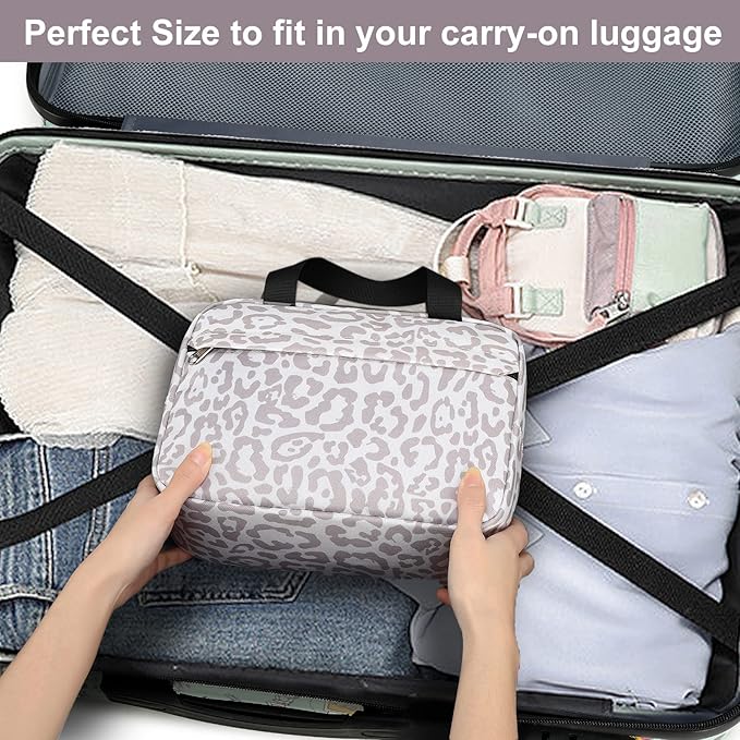 Makeup Bag for Women Cosmetic Bag Large Make Up Organizer Travel Toiletry Bags Waterproof Zipper Tote Pouch Purse for Girls