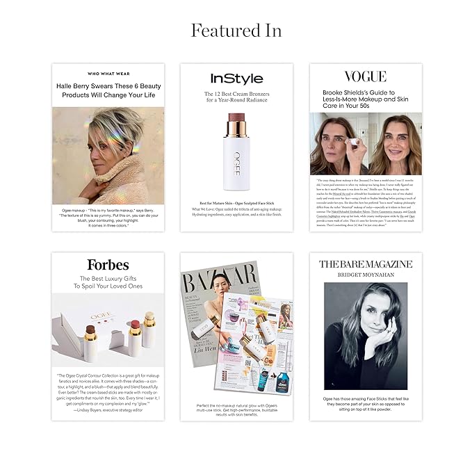 Ogee Sculpted Face Stick (COPPER - RADIANT COCOA) Certified Organic Bronzer Stick & Contour Makeup - Multi-Use Bronzer Stick for Face