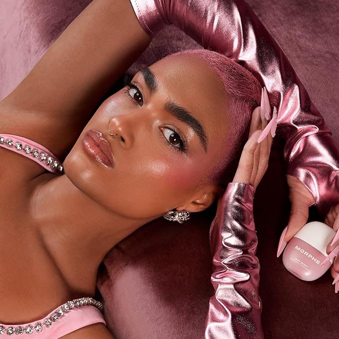 Morphe Hot Shot Blush Drops - Hydrating, Buildable Liquid Blush for Cheeks with Niacinamide and Antioxidants- Buildable, Waterweight Formula for a Natural Finish - Fireball (0.5 Fl Oz)