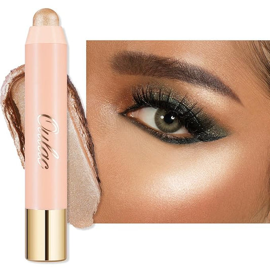 Oulac Face Highlighter Stick, Multi-use Cream Highlighter Makeup Stick, Face Highlighters & Luminizers, No Caking or Dragging, Metallic Finish, Vegan & Cruelty-Free, H2 Butter