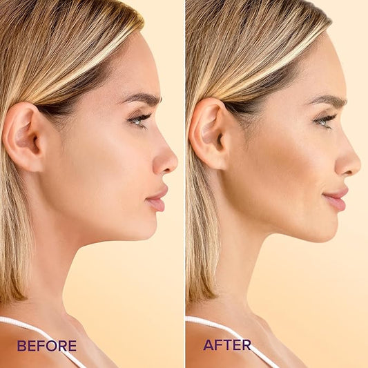 MAREE Collagen Facial Mask with Hyaluronic Acid - Hydrating Face Masks Skincare - Mascarillas Faciales For Women Skin Care - Gold, 5 Count