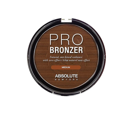 Absolute New York APB02 Pro Bronzer, Compact with Micro-Fine Shimmer, Naturally Sun-Kissed Radiance
