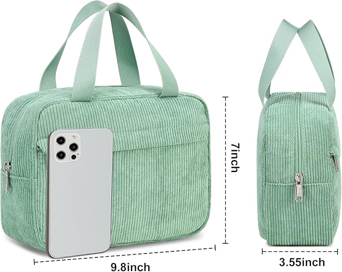 Makeup Bag for Women Cosmetic Bag Large Make Up Organizer Travel Toiletry Bags Waterproof Zipper Tote Pouch Purse for Girls