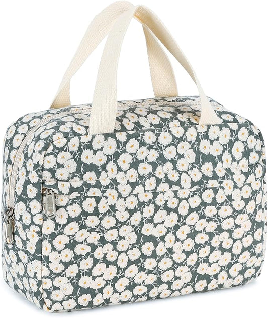 Makeup Bag for Women Cosmetic Bag Large Make Up Organizer Travel Toiletry Bags Waterproof Zipper Tote Pouch Purse for Girls