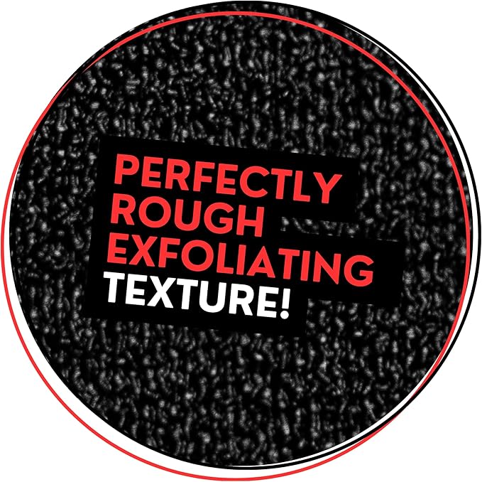 Deep Exfoliating Gloves for Body Scrub – 2-Pack Mitt for Men & Women, Black, KP Bump Eraser & Dead Skin Remover – Smooth, Radiant Skin Exfoliator – Loofah Alternative by Bye Bye Loofah