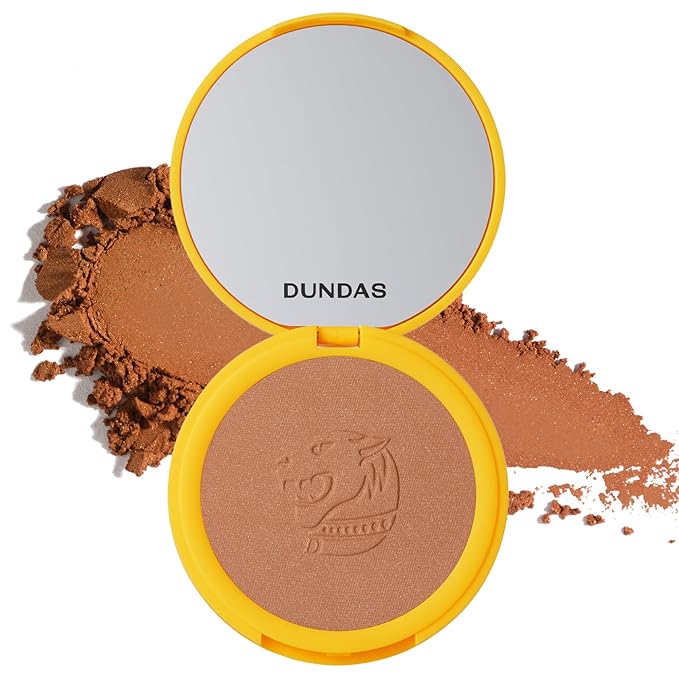 Dundas Bronzer Anonymous, Contour Powder for Face and Body, Bronzing Shimmer, Matte Finish, Face Make Up for All Skin Types, Cruelty Free Natural Makeup, Buildable Coverage, Easy to Blend, (Step 3)