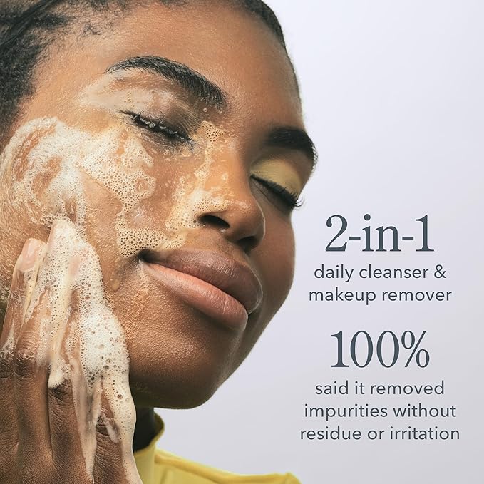 Beekman 1802 Micellar Milk Froth Cleansing Gel - Gently Cleanses & Removes Makeup - Double-Cleanse in 1 - Goat Milk & Golden Sea Moss - Fragrance Free - 5.0 fl. oz - Cruelty Free - Sensitive Skin Safe