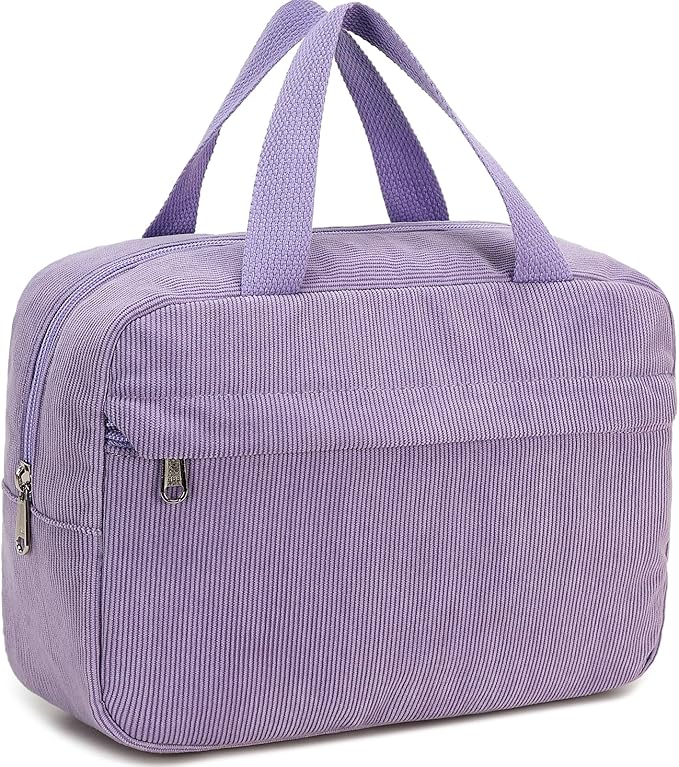 Makeup Bag for Women Cosmetic Bag Large Make Up Organizer Travel Toiletry Bags Waterproof Zipper Tote Pouch Purse for Girls