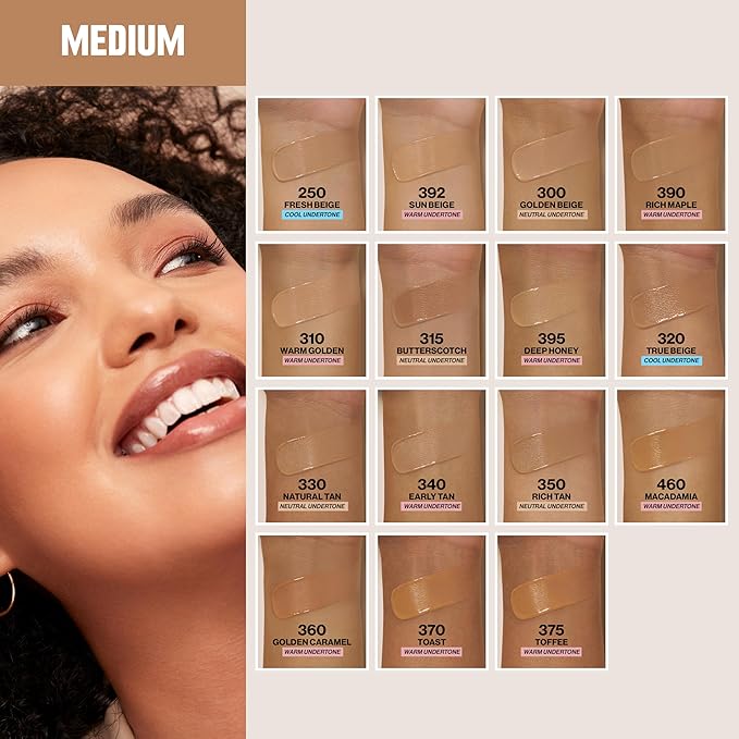 Revlon Liquid Foundation, ColorStay Face Makeup for Combination & Oily Skin, SPF 15, Medium-Full Coverage with Matte Finish, 375 Toffee, 1 fl oz