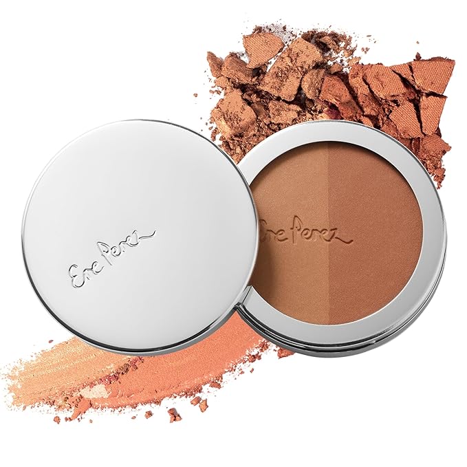 Ere Perez - Natural Rice Powder Bronzer + Contour | Oil Absorbing, Velvet Shimmer Finish, Medium Coverage | Sunflower + Chamomile Oil, Vitamin E | Vegan, Cruelty-Free, Clean Beauty (Tulum)