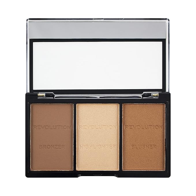 Makeup Revolution Ultra Sculpt & Contour Kit, Contour Palette, Define Your Features, Vegan & Cruelty Free, Ultra Light/Med C04, 3.6g