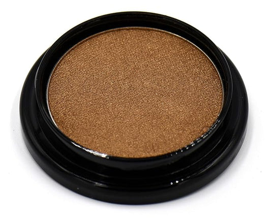 Antique Gold Carmel Bronze Shimmer Pressed Powder Single Vegan Eyeshadow; Talc, Paraben & Cruelty Free