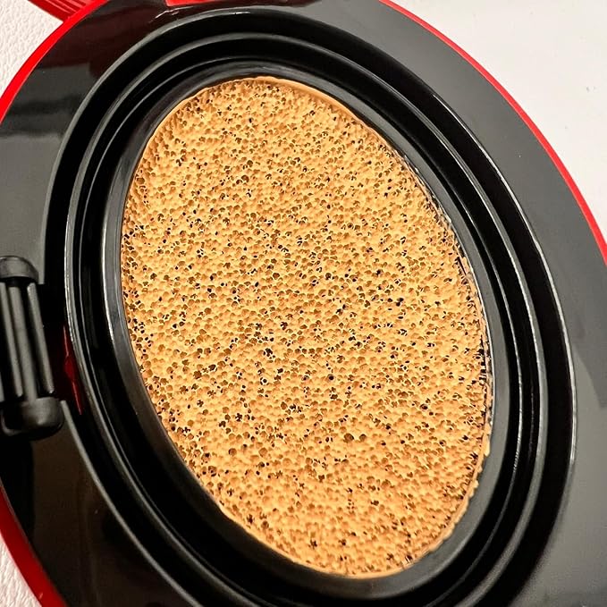 [*Mini Size*] TIRTIR Mask Fit Red Cushion Foundation | Full coverage, Weightless, Skin fit, Satin Glow Finish, Korean Makeup, beauty, Tattoo cover up, Buildable (#33N Macchiato, 0.15 Fl Oz)