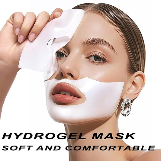 Bukamkom（8pcs Collagen Face Mask, Hydrogel Overnight Face Mask for Hydration & Soothing, Hydrogel Collagen Facial Mask, Face Masks Facial Masks Skincare