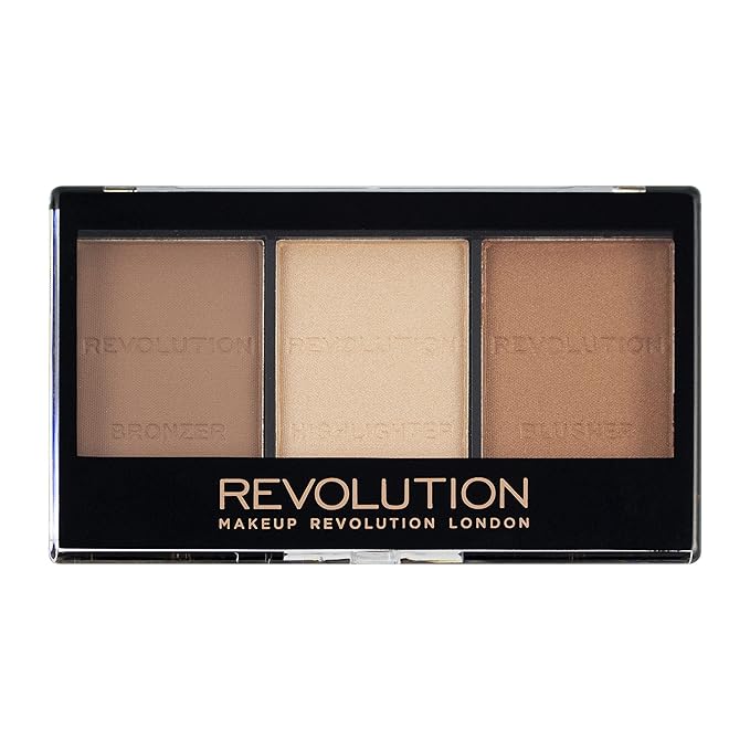 Makeup Revolution Ultra Sculpt & Contour Kit, Contour Palette, Define Your Features, Vegan & Cruelty Free, Ultra Light/Med C04, 3.6g