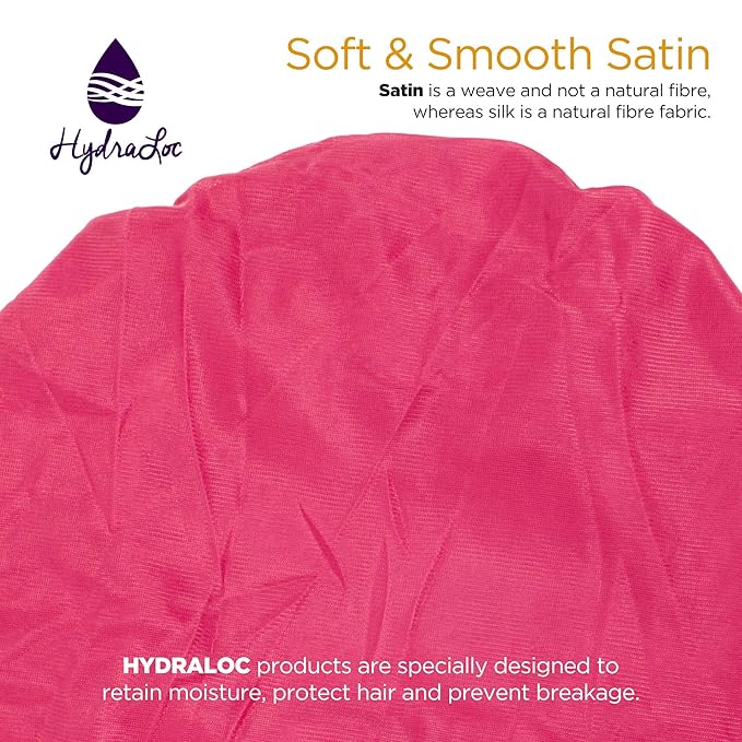 Argan & Black Castor Treatment Caps Satin Sleep Cap Bonnet Hair Accessories Shower Caps for Women Reusable Waterproof Super Jumbo (PINK)