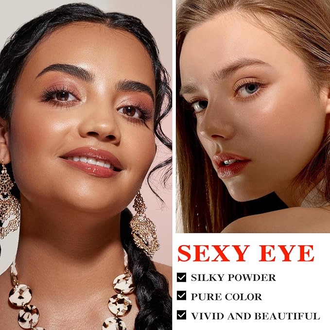 10 Colors Makeup Naked Eyeshadow Palette,Nude Matte Shimmer Eyeshadow Palette,Natural Glitter Pigment Eye Shadow Pallete Set Long Lasting & Waterproof Smokey Eye Professional Beauty Makeup Kit #6